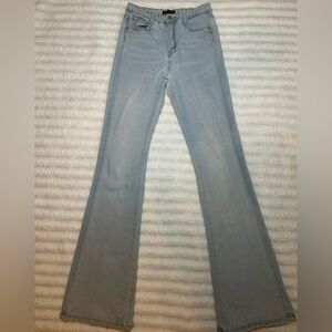 SHEIN Light Blue Flare Jeans